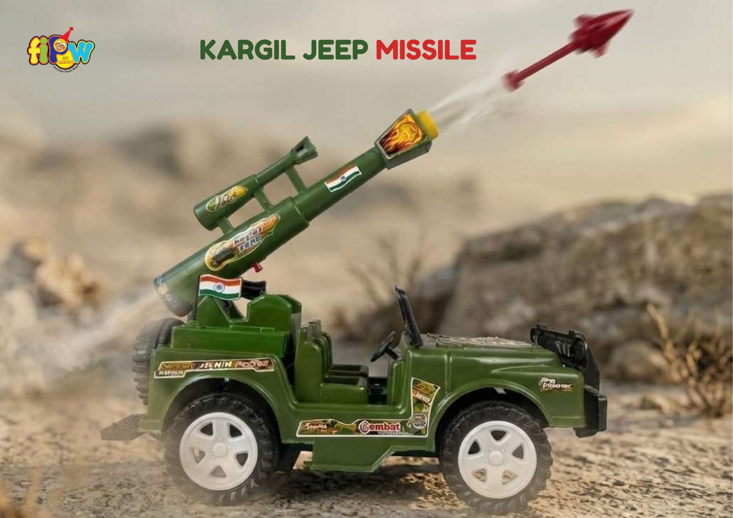Kargil Jeep Missile wholesale plastic toy – FIPW Howrah